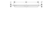 Receveur de douche rect Geberit Renova à encastrer 140 x 80 cm Blc - GEBERIT 00739800000AG3 