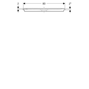 Receveur de douche rect Geberit Renova à encastrer 140 x 80 cm Blc - GEBERIT 00739800000AG3 