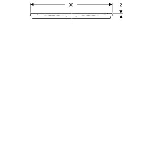 Receveur de douche rect Geberit Renova à encastrer 140 x 90 cm Blc - GEBERIT 00739900000AG3 