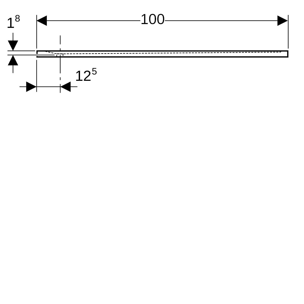 Receveur de douche rectangulaire Geberit Sestra Gris structuré 100x80cm - GEBERIT 550.262.00.2 