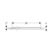 Receveur carré Geberit Olona av natte d'étanchéité Blanc 80x80cm - GEBERIT 550.900.00.1 