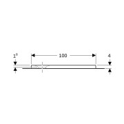 Receveur carré Geberit Olona av natte d'étanchéité Blanc 100x100cm - GEBERIT 550.902.00.1 