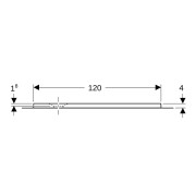 Receveur rectangulaire Geberit Olona av natte d'étanchéité Blanc 120x100cm - GEBERIT 550.915.00.1 