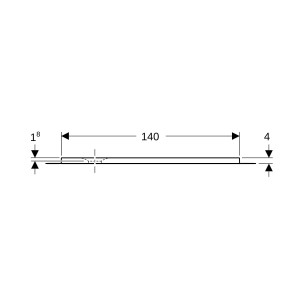 Receveur rectangulaire Geberit Olona av natte d'étanchéité Blanc 140x90cm - GEBERIT 550.919.00.1 