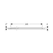 Receveur rectangulaire Geberit Olona av natte d'étanchéité Blanc 140x100cm - GEBERIT 550.920.00.1 