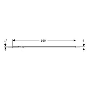 Receveur rectangulaire Geberit Olona av natte d'étanchéité Blanc 160x90cm - GEBERIT 550.924.00.1 