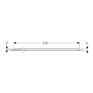 Receveur rectangulaire Geberit Olona av natte d'étanchéité Blanc 170x75cm - GEBERIT 550.927.00.1 
