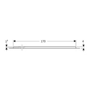 Receveur rectangulaire Geberit Olona av natte d'étanchéité Blanc 170x80cm - GEBERIT 550.928.00.1 