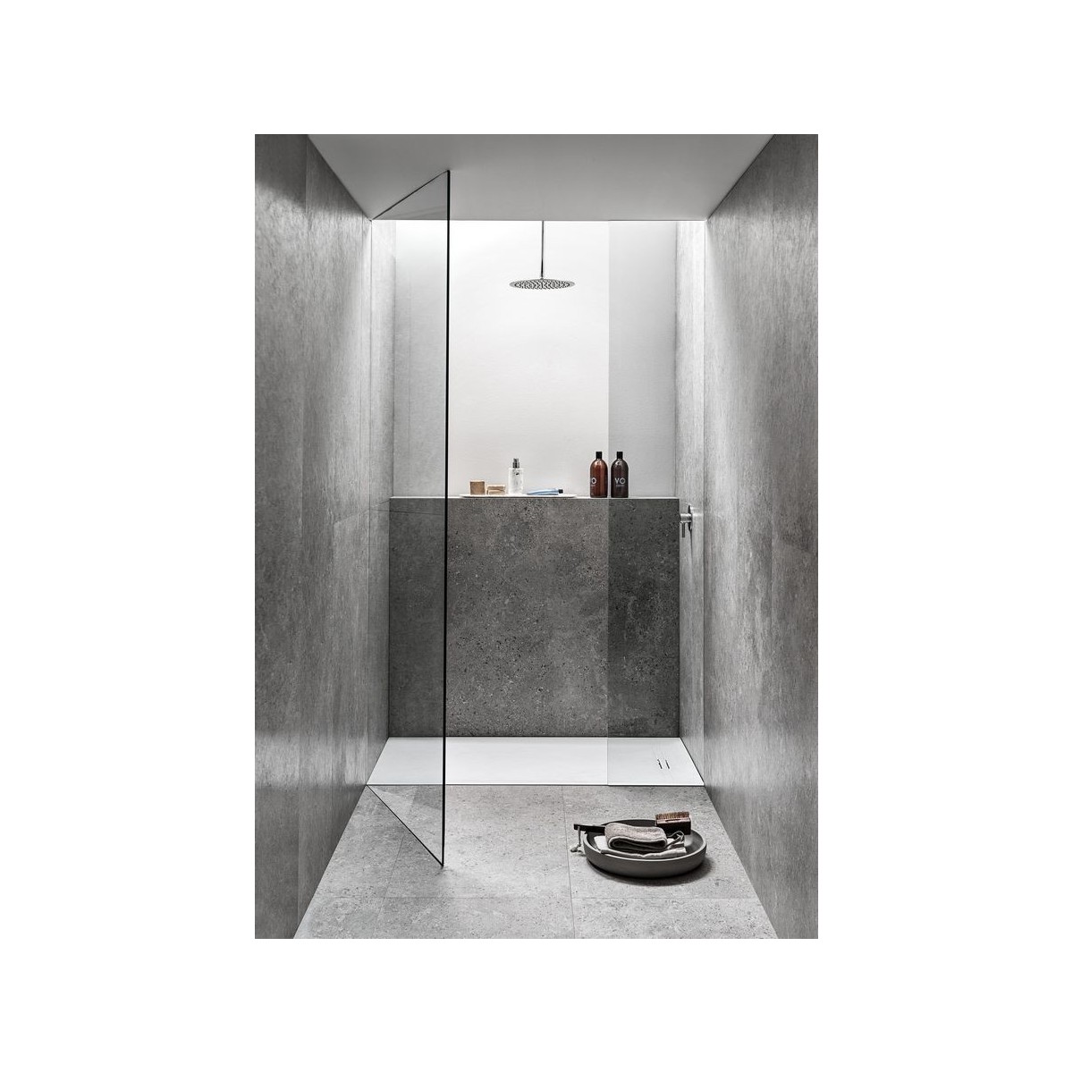 Receveur rectangulaire Geberit Sestra 90 x 70 Blanc Structure ardoise - GEBERIT 550.202.00.2 