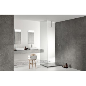 Receveur rectangulaire Geberit Sestra 90 x 70 Graphite Structure ardoise - GEBERIT 550.222.00.2 