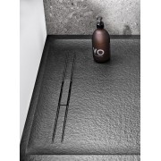 Receveur rectangulaire Geberit Sestra 90 x 70 Graphite Structure ardoise - GEBERIT 550.222.00.2 
