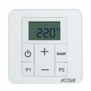 Sèche-serviette ACOVA - FASSANE SPA  + AIR Asymétrique à gauche eau chaude 1594W (594W + 1000W) FL118-055IFS