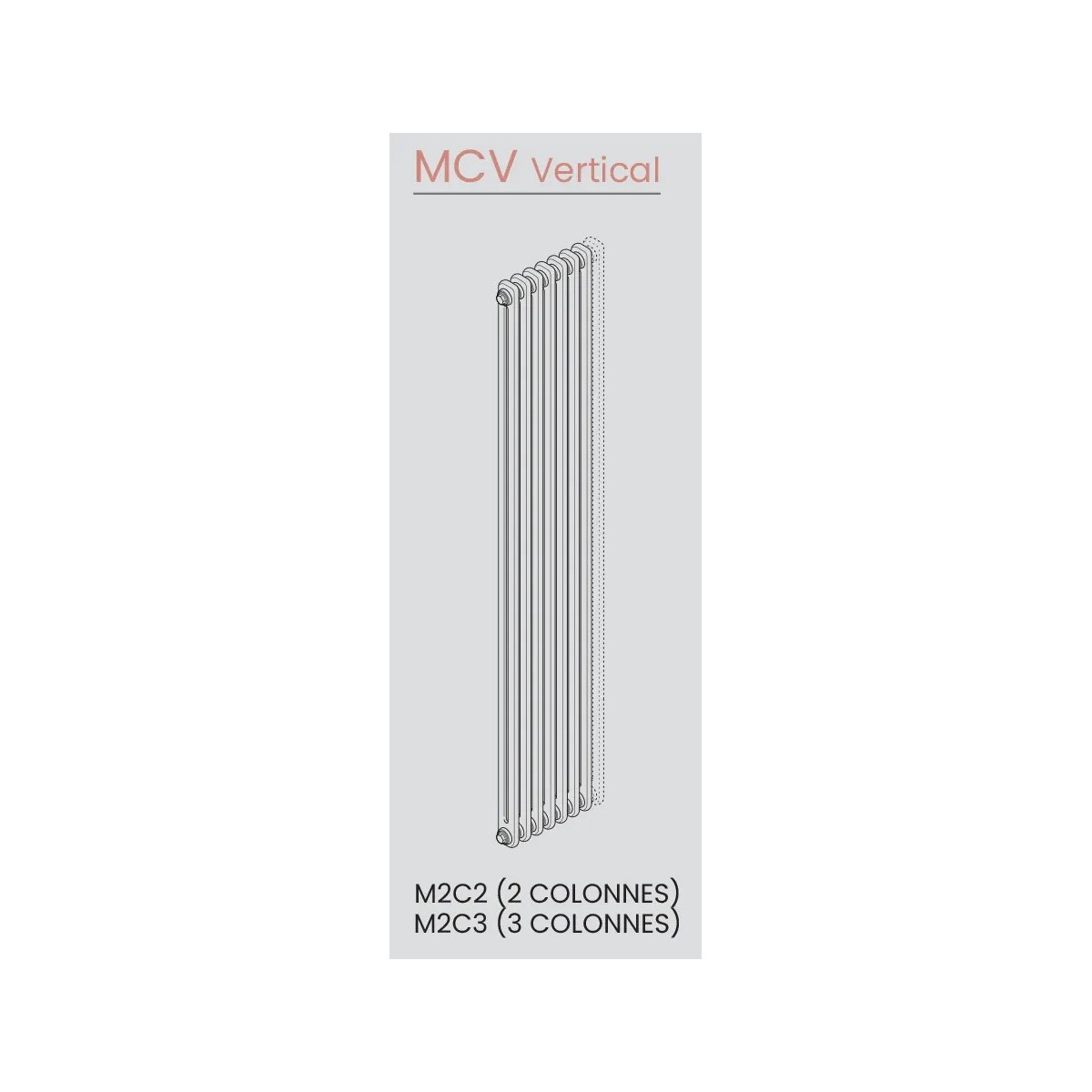 Radiateur chauffage central VUELTA Vertical Acova M2C3-08-200 raccordement 6210