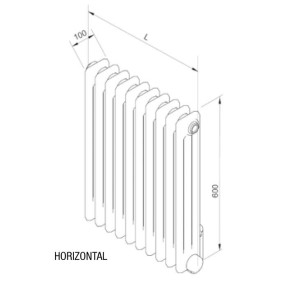 Radiateur électrique ACOVA - VUELTA 2000W - inertie fluide - TMC06-200-131/GF