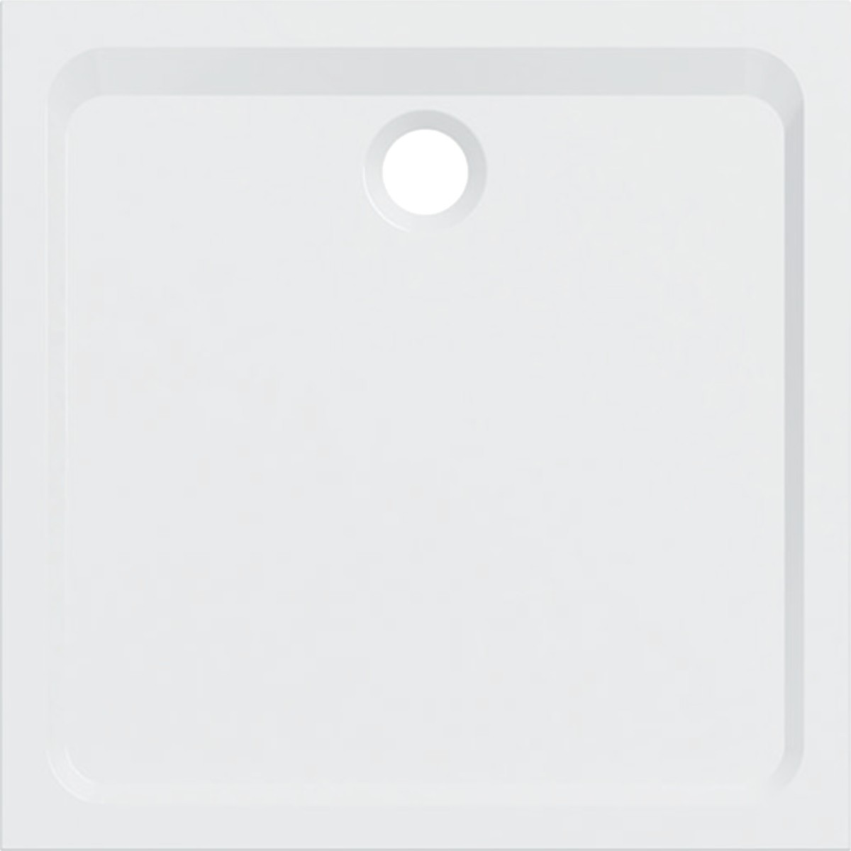 Receveur de douche carré Geberit Melua Blanc Mat 100x100x3.5cm - GEBERIT 00092100777G 