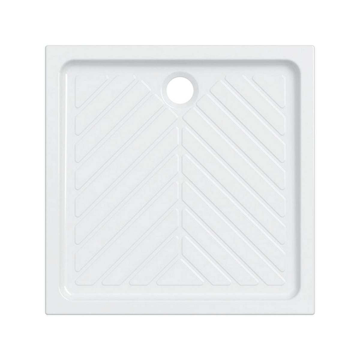 Receveur de douche carré Geberit Renova à poser surélevé 90x90x16cm Blc - GEBERIT 00717100000 
