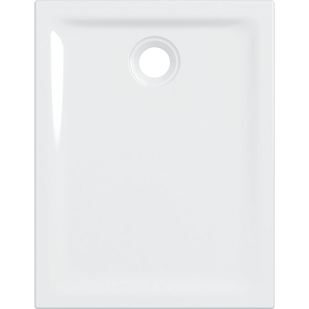 Receveur de douche rect Geberit Renova à poser à encastrer 70 x 90 cm Blc - GEBERIT 00723800000AG3 
