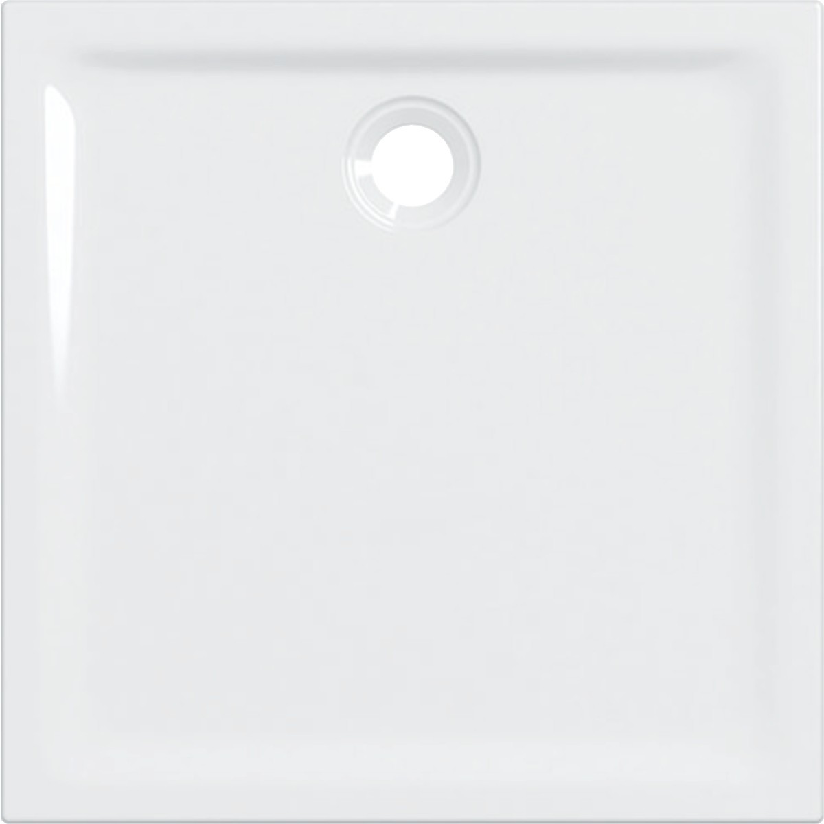 Receveur de douche carré Geberit Renova à poser à encastrer 90 x 90 cm Blc - GEBERIT 00724800000AG3 