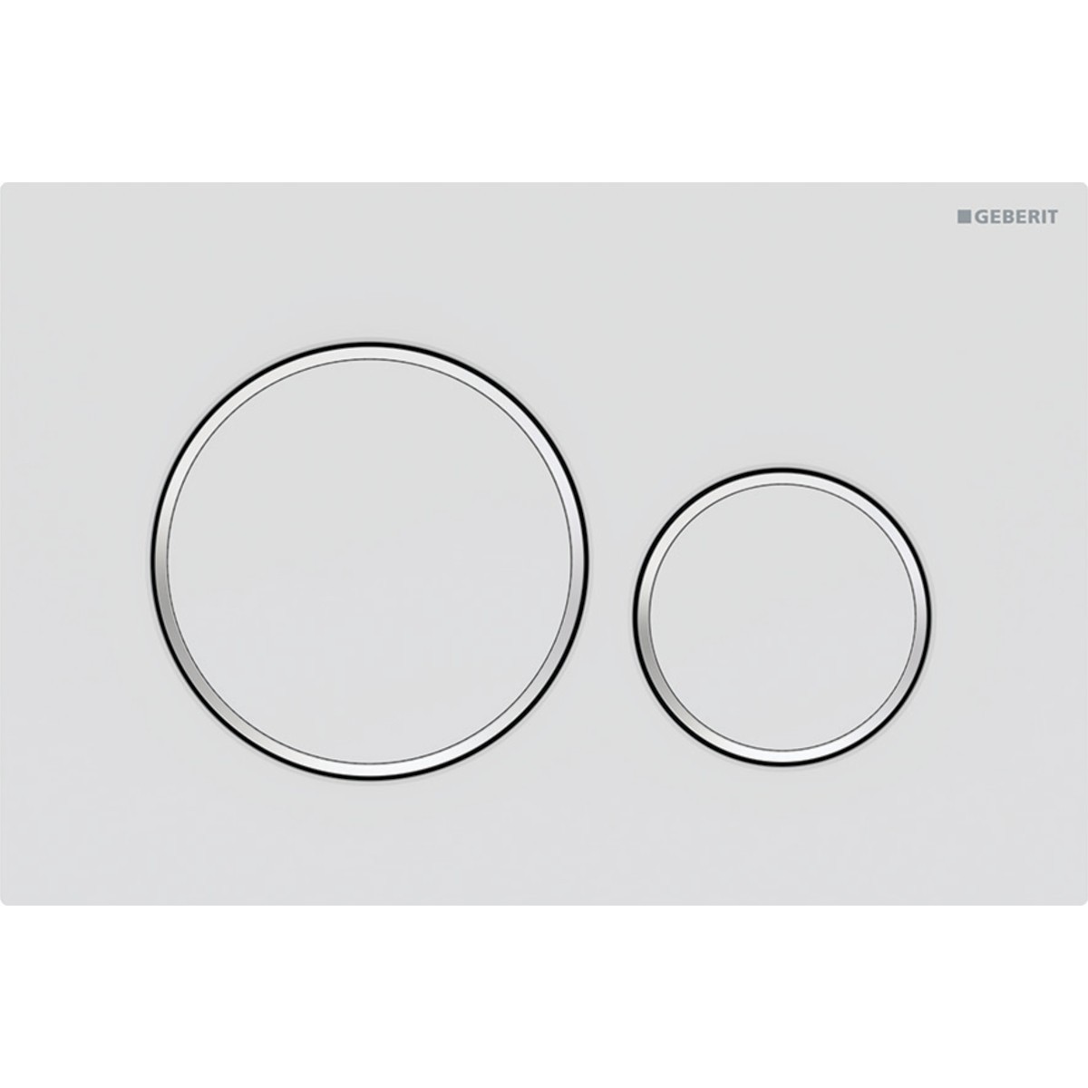 Plaque de déclenchement pour WC blanc mat laqué Sigma - Geberit 115.882.JT.1 