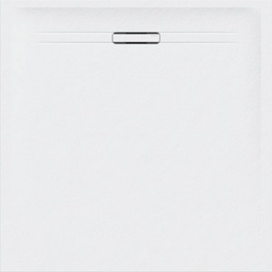 Receveur carré Geberit Sestra 80 x 80 Blanc Structure ardoise - GEBERIT 550.290.00.2 