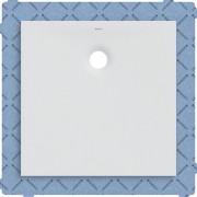 Receveur carré Geberit Olona av natte d'étanchéité Blanc 80x80cm - GEBERIT 550.900.00.1 