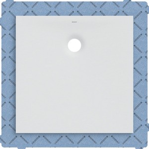 Receveur carré Geberit Olona av natte d'étanchéité Blanc 80x80cm - GEBERIT 550.900.00.1 