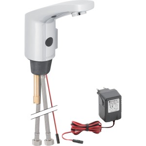 Robinetterie de lavabo Geberit type 185 alimentation sur secteur Chromé brilla - GEBERIT 116.155.21.1 