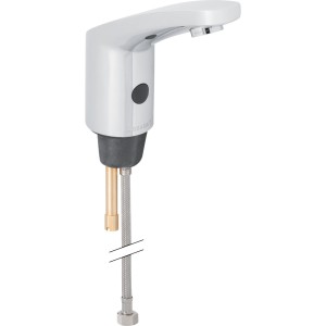 Robinetterie de lavabo Geberit type 185 alimentation par pile Chromé brillant - GEBERIT 116.235.21.1 