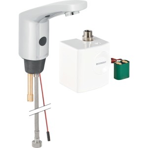 Robinetterie de lavabo Geberit type 185 alimentation par générateur Chromé bri - GEBERIT 116.335.21.1 
