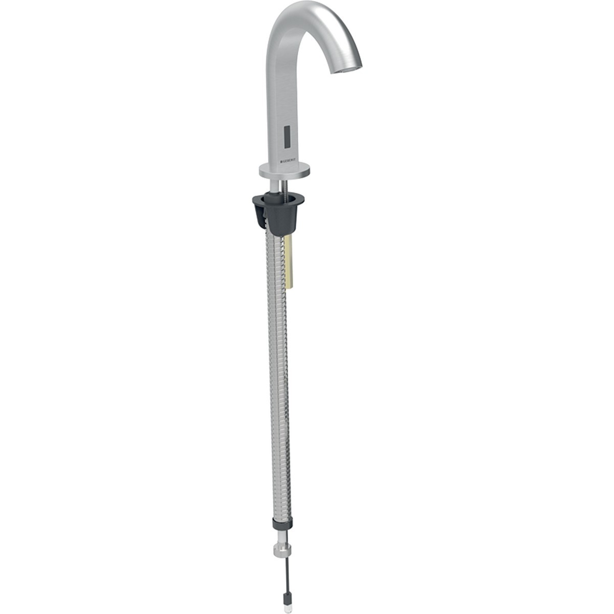 Robinetterie de lavabo Geberit Piave montage sur gorge acier inoxydable - GEBERIT 243.667.SN.1 