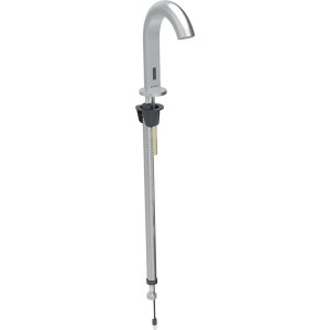 Robinetterie de lavabo Geberit Piave montage sur gorge acier inoxydable - GEBERIT 243.667.SN.1 
