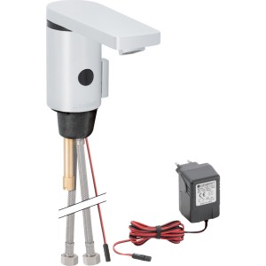 Robinetterie de lavabo Geberit type 186 alimentation sur secteur Chromé brilla - GEBERIT 116.156.21.1 