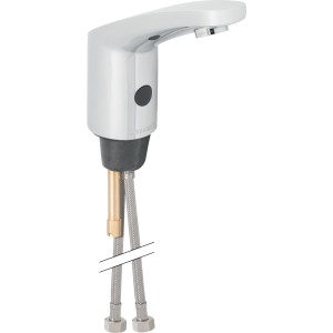 Robinetterie de lavabo Geberit type 185 alimentation par pile Chromé brillant - GEBERIT 116.245.21.1 
