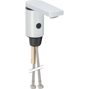 Robinetterie de lavabo Geberit type 186 alimentation par pile Chromé brillant - GEBERIT 116.246.21.1 