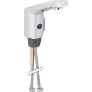 Robinetterie de lavabo Geberit type 185 alimentation par pile Chromé brillant - GEBERIT 116.255.21.1 