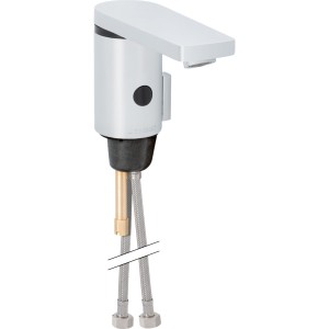 Robinetterie de lavabo Geberit type 186 alimentation par pile Chromé brillant - GEBERIT 116.256.21.1 