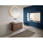 Robinetterie ONE design rond montage mural pr module à encastrer L20 noir - GEBERIT 116.464.14.1 