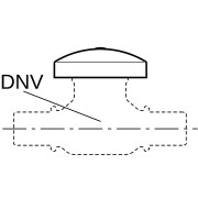 Rosace Geberit pour robinet d’arrêt à encastrer DNV 15 20 Chromé brillant - GEBERIT 610.012.21.1 