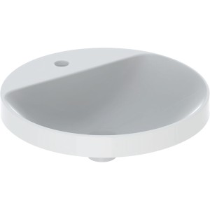 Vasque à enc. Geberit VariForm ronde 48 plage rob. sans trop-plein Blanc - GEBERIT 500.706.01.2 