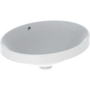 Vasque à enc. Geberit VariForm ov 50x40 trop-plein Blanc - GEBERIT 500.708.01.2 