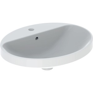 Vasque à enc. Geberit VariForm ov plage rob. 55x45 trop-plein Blanc - GEBERIT 500.720.01.2 