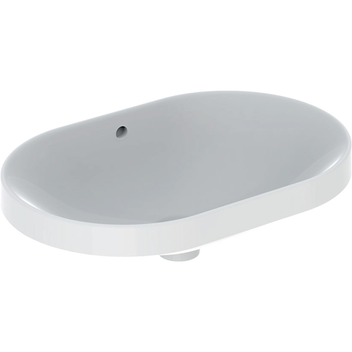 Vasque à enc. Geberit VariForm obl 60x40 trop-plein Blanc - GEBERIT 500.728.01.2 