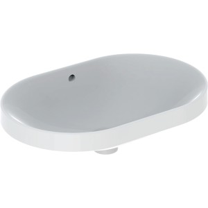 Vasque à enc. Geberit VariForm obl 60x40 trop-plein Blanc - GEBERIT 500.728.01.2 
