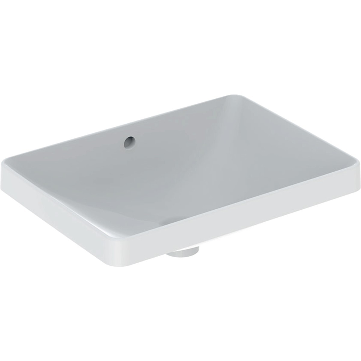 Vasque à enc. Geberit VariForm rect. 55x40 trop-plein Blanc - GEBERIT 500.736.01.2 