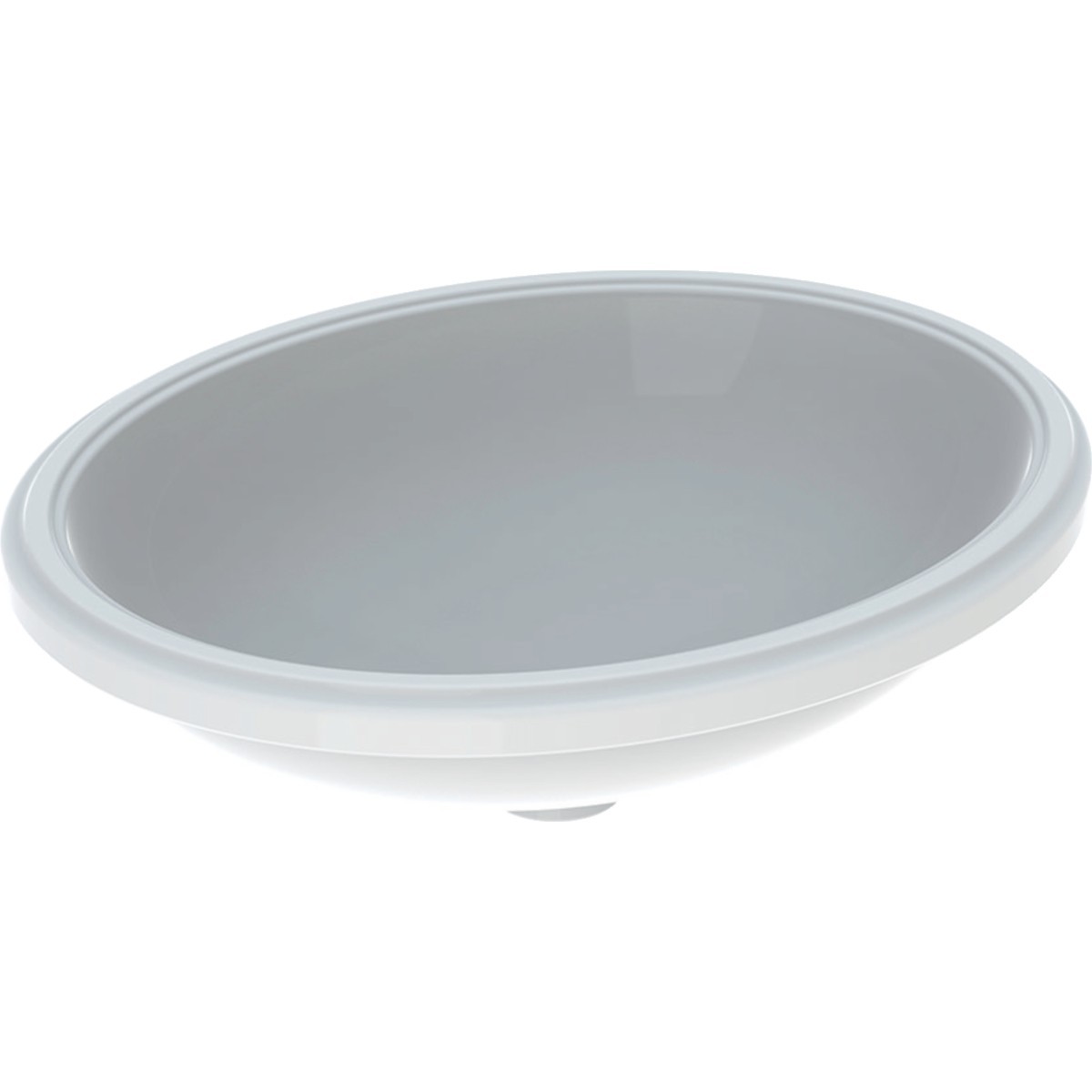 Vasque à enc. par dessous Geberit VariForm ov 50x46 sans trop-plein Blanc - GEBERIT 500.754.01.2 