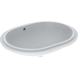 Vasque à enc. par dessous Geberit VariForm obl 55x46 trop-plein Blanc - GEBERIT 500.756.01.2 