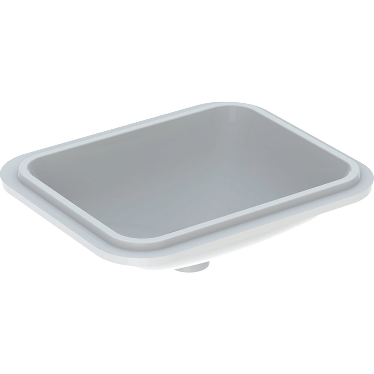 Vasque à enc. par dessous Geberit VariForm rect. 45x44 sans trop-plein Blanc - GEBERIT 500.762.01.2 