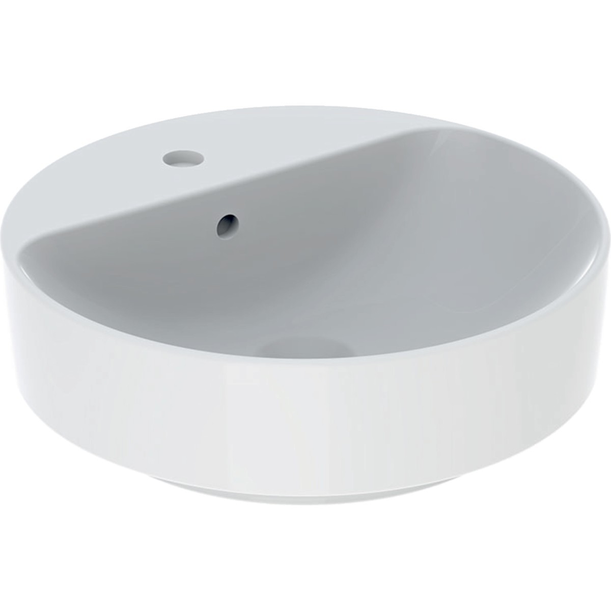 Vasque à poser Geberit VariForm ronde plage rob. D 45 trop-plein Blanc - GEBERIT 500.769.01.2 