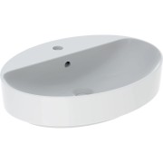 Vasque à poser Geberit VariForm ov plage rob. 60x45 trop-plein Blanc - GEBERIT 500.772.01.2 