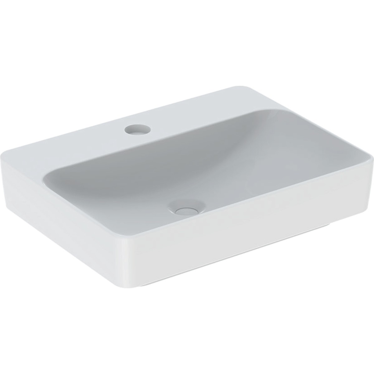 Vasque à poser Geberit VariForm rect. plage rob. 60x45 sans trop-plein Blanc - GEBERIT 500.781.01.2 